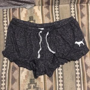 Victoria’s Secret pink pajama shorts. Gray M